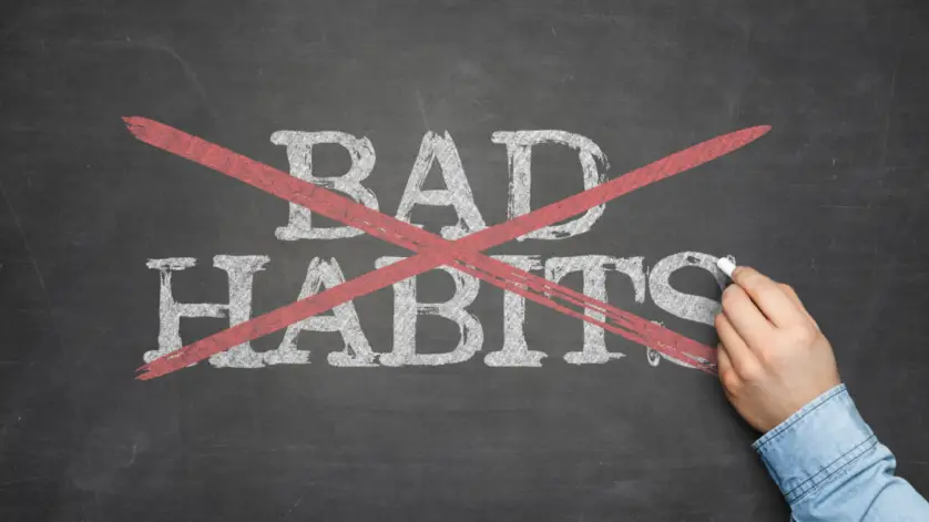 How to stop bad habits