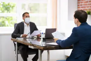 wearing-a-mask-during-job-interview