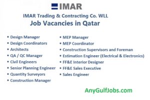 IMAR Trading & Contracting Co. WLL Job Vacancies in Qatar