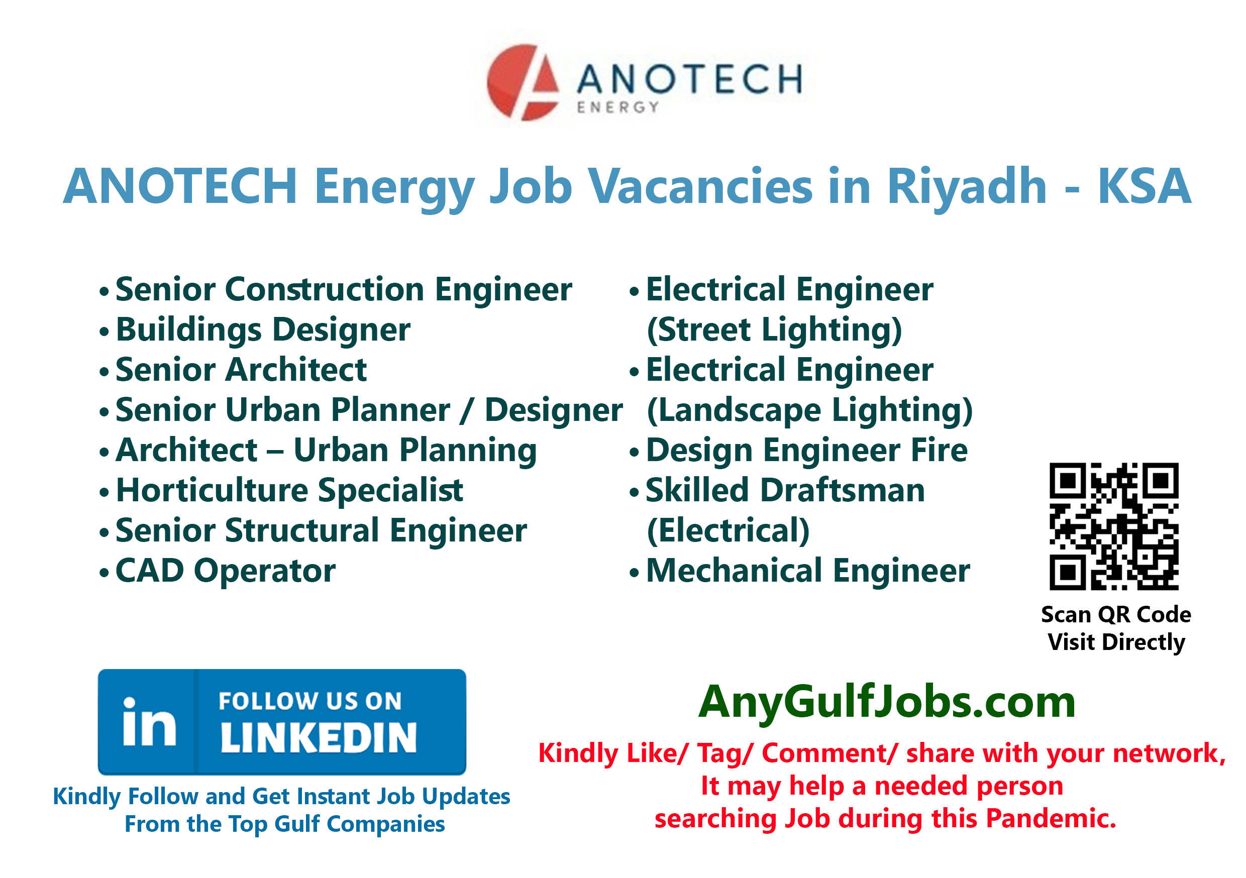 ANOTECH Energy Job Vacancies in Riyadh, Saudi Arabia