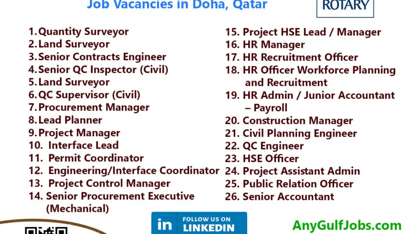 Rotary Engineering Pte. Ltd. Job Vacancies - Doha, Qatar