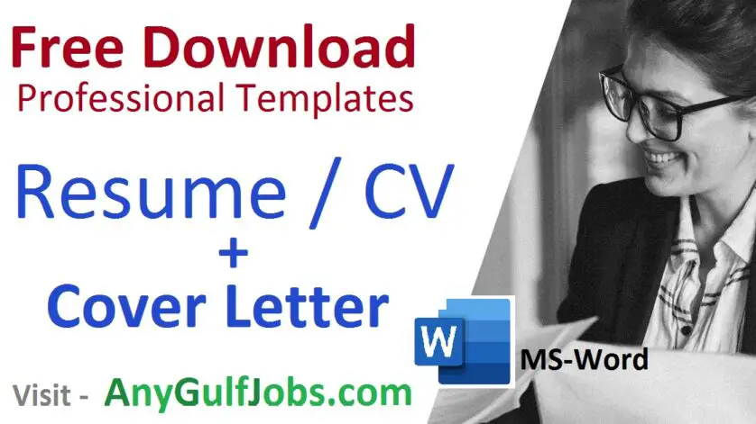 Free Download Professional CV and Cover Letter Templates - Word File (Doc)