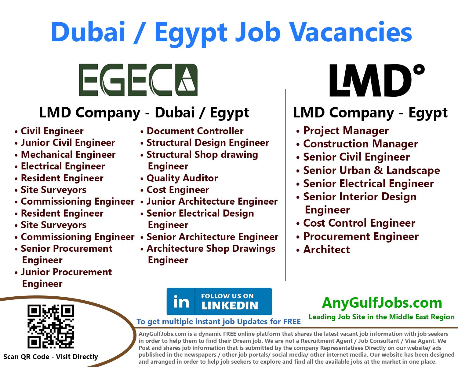LMD Job Vacancies in Cairo, Egypt