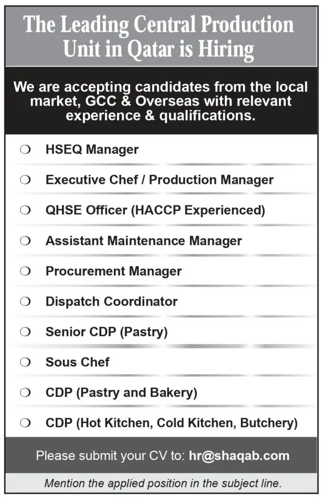 Central Production Company Job Vacancies