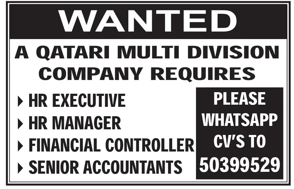 Qatar Multi Division Job Vacancies