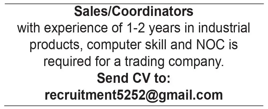 Sales/Coordinators