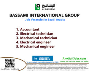 BASSAMI INTERNATIONAL GROUP Job Vacancies in Saudi Arabia