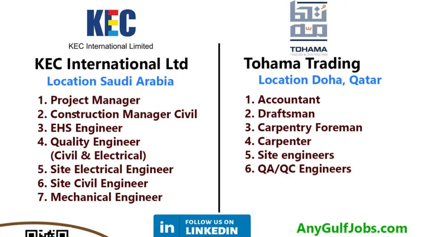 KEC International Ltd Job Vacancies in Saudi Arabia