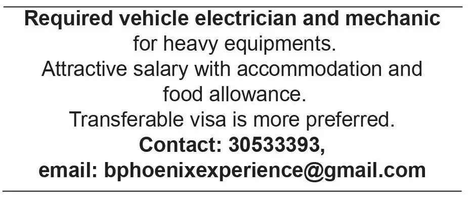 Vehicle Electrician and Mechanic