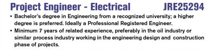 Project Engineer - Electrical