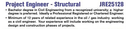 Project Engineer - Structural