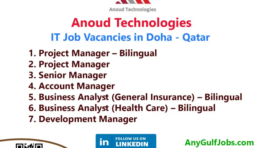 Anoud Technologies Job Vacancies in Qatar