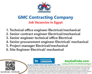 GMC Contracting Company Job Vacancies in Egypt
