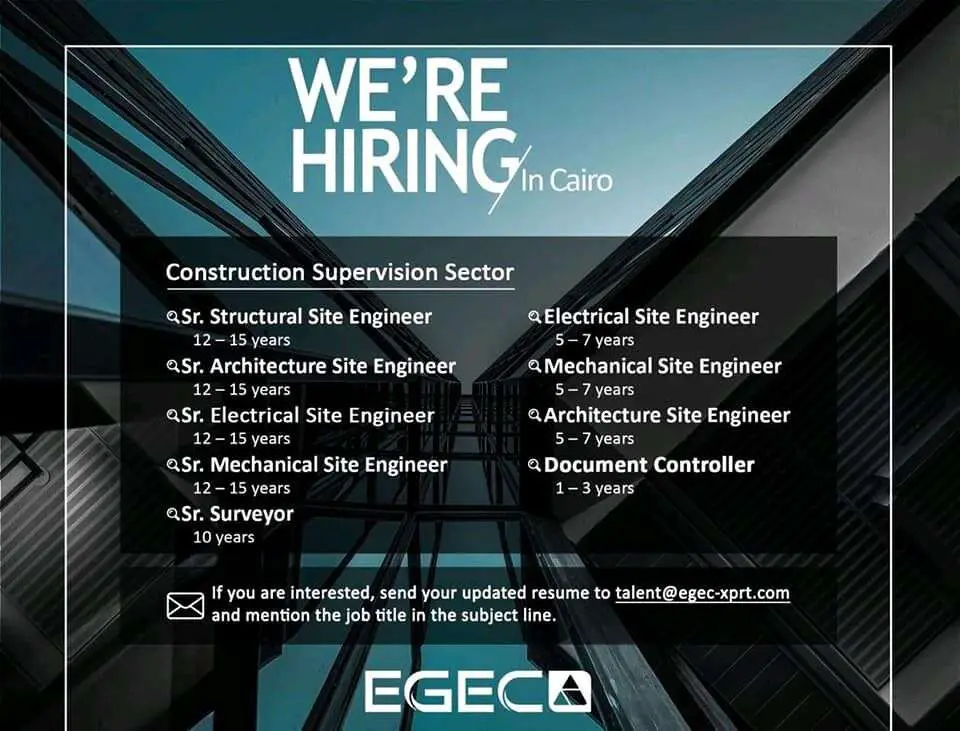 EGEC Egypt Job Vacancies