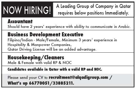 A Leading Group of Company Job Vacancies in Qatar