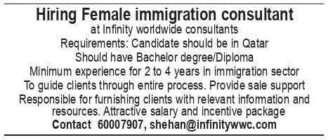 Female Immigration Consultant