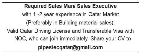 Sales Man/ Sales Executive 