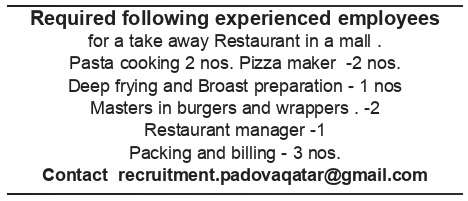 Hotel / Restaurant Job Vacancies