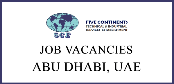 Five Continents Job Vacancies in Abu Dhabi - UAE