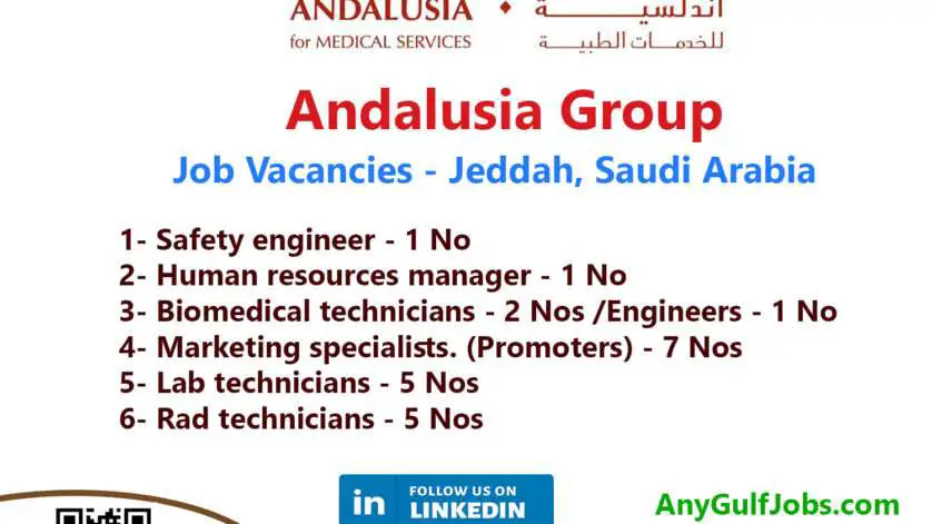 Andalusia Group Job Vacancies - Jeddah, Saudi Arabia 