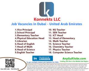 Konnekts LLC Job Vacancies in Dubai, United Arab Emirates
