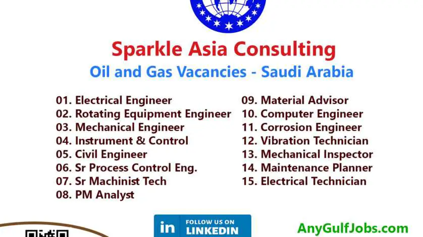 Sparkle Asia Consulting Oil and Gas Job Vacancies in Saudi Arabia