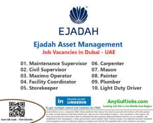 Ejadah Asset Management Job Vacancies in Dubai - UAE Vacancies