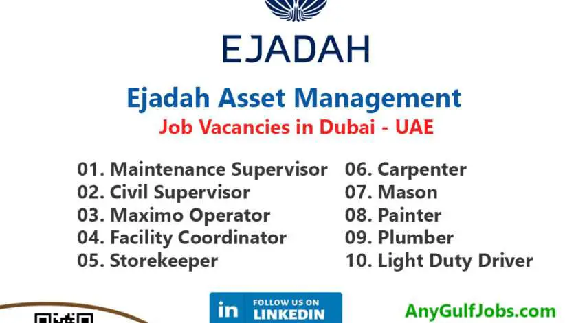Ejadah Asset Management Job Vacancies in Dubai - UAE Vacancies