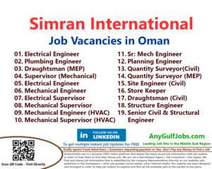 Simran International Job Vacancies in Oman