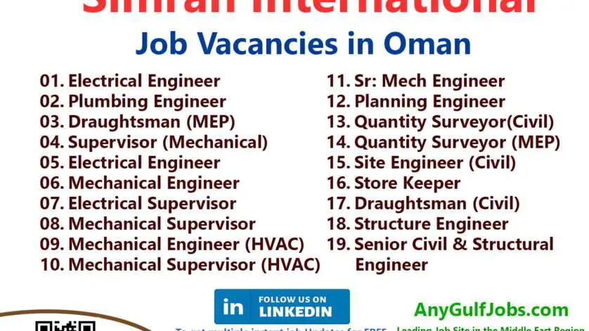 Simran International Job Vacancies in Oman
