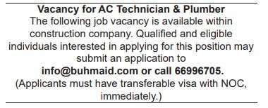 20 Gulf Times Classified Jobs - 4 Sep 2022