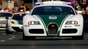 Dubai Police Jobs for Expats - Police Cars Lineup