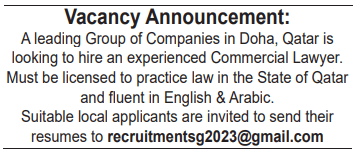 18 Gulf Times Classified Jobs - 20 Nov 2022