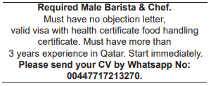 3 10 Gulf Times Classified Jobs - 14 Nov 2022