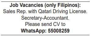4 6 Gulf Times Classified Jobs - 27 Nov 2022