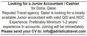 4 Gulf Times Classified Jobs - 15 Nov 2022