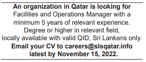 8 9 Gulf Times Classified Jobs - 10 Nov 2022
