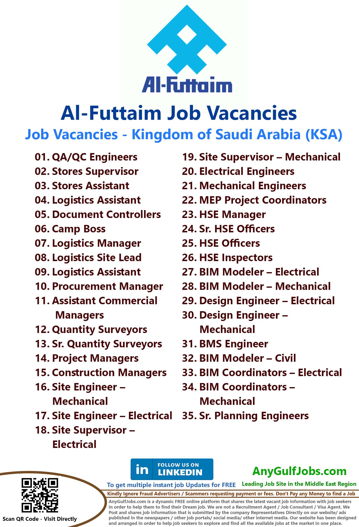 Al-Futtaim Job Vacancies - KSA