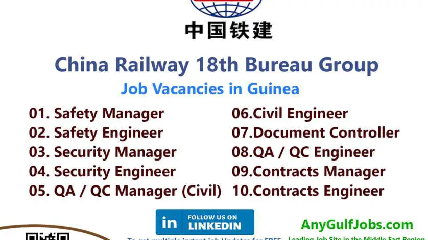 China Railway Guinea Job Vacancies