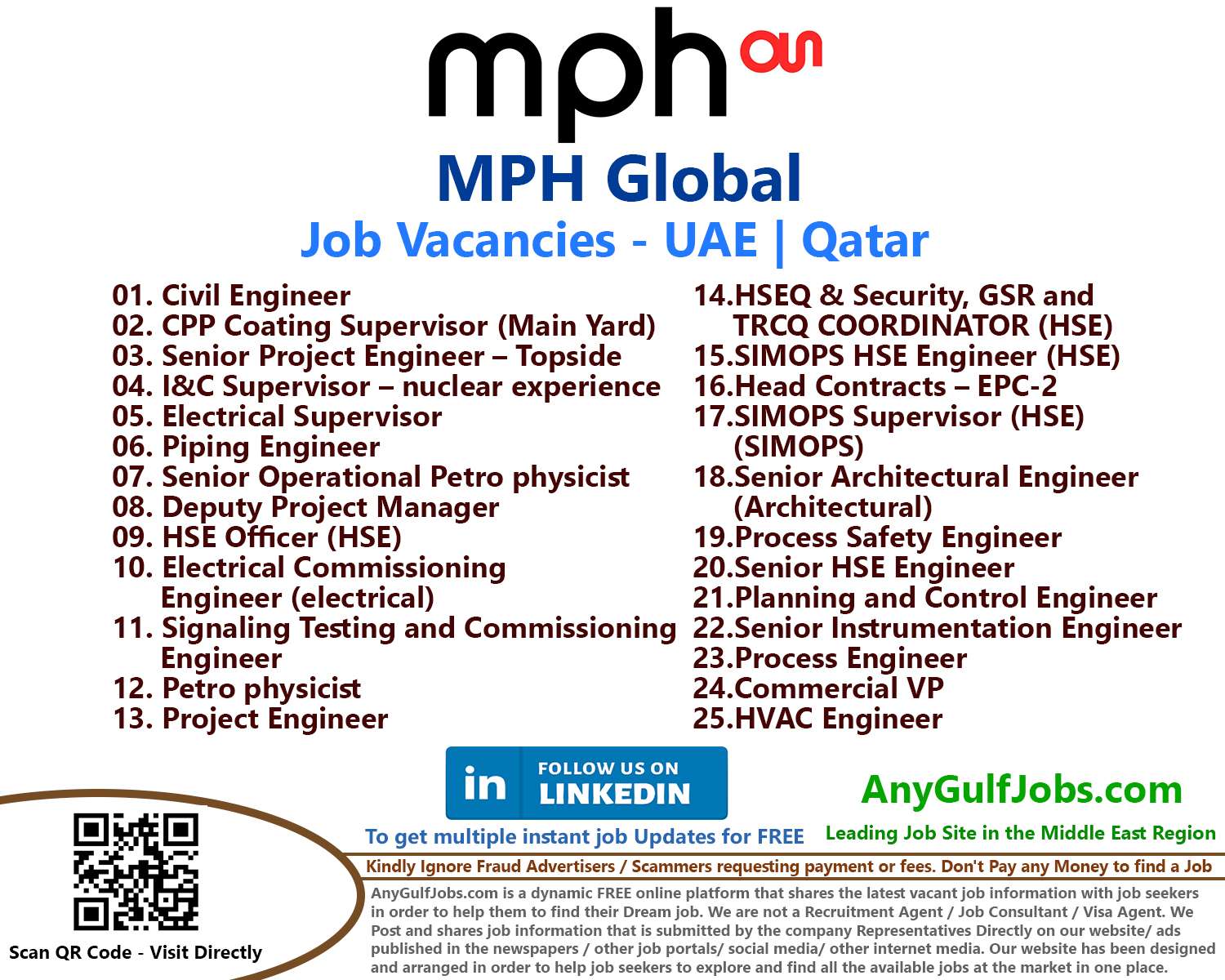 MPH Global Job Vacancies in UAE | Qatar