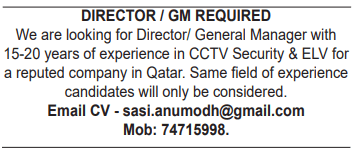 4 2 Gulf Times Classified Jobs - 11 Dec 2022