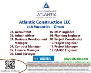 Atlantic Construction LLC Job Vacancies - Oman