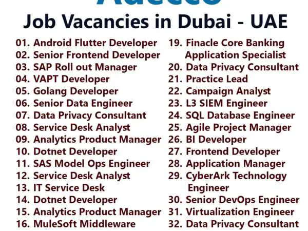 Adecco Job Vacancies - Dubai, UAE