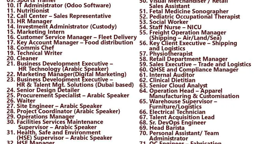 Black Pearl Consult Vacancies - UAE | QATAR | KSA | OMAN | KUWAIT