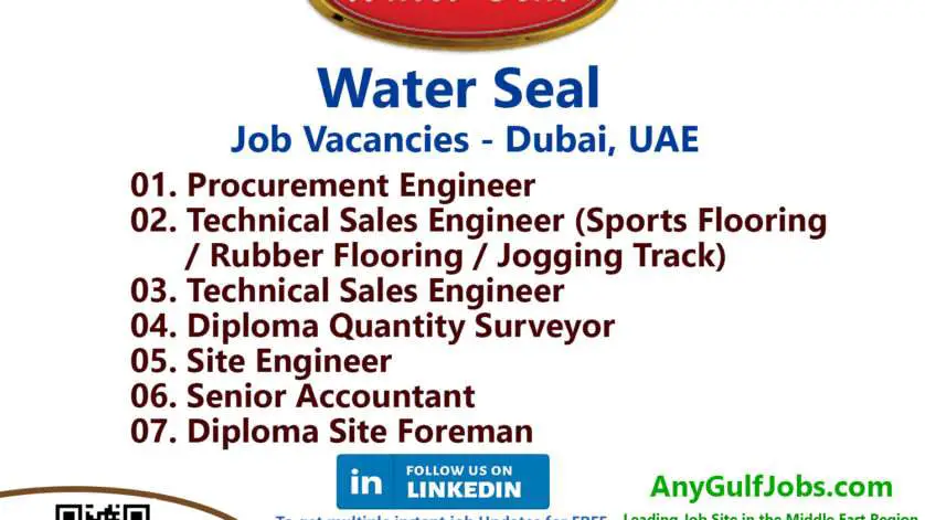 Water Seal Vacancies - United Arab Emirates
