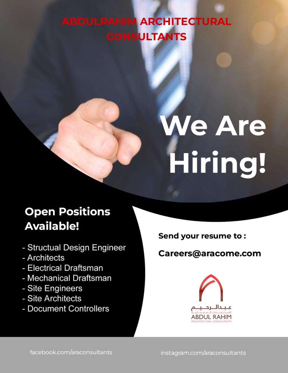Vacancy - Multiple Abdul Rahim Architectural Consultants Job Vacancies