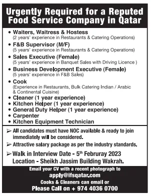1 1 Gulf Times Classified Jobs - 02 Feb 2023