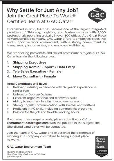 1 Gulf Times Classified Jobs - 01 Feb 2023