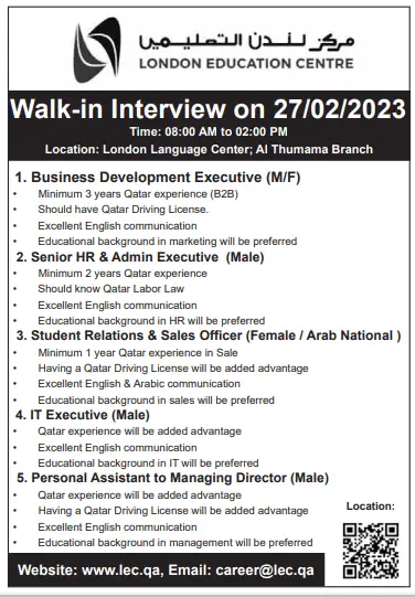 2 15 Gulf Times Classified Jobs - 26 Feb 2023