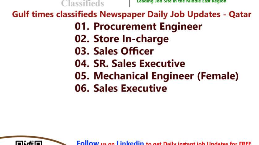 Gulf times classifieds Job Vacancies Qatar - 15 February 2023